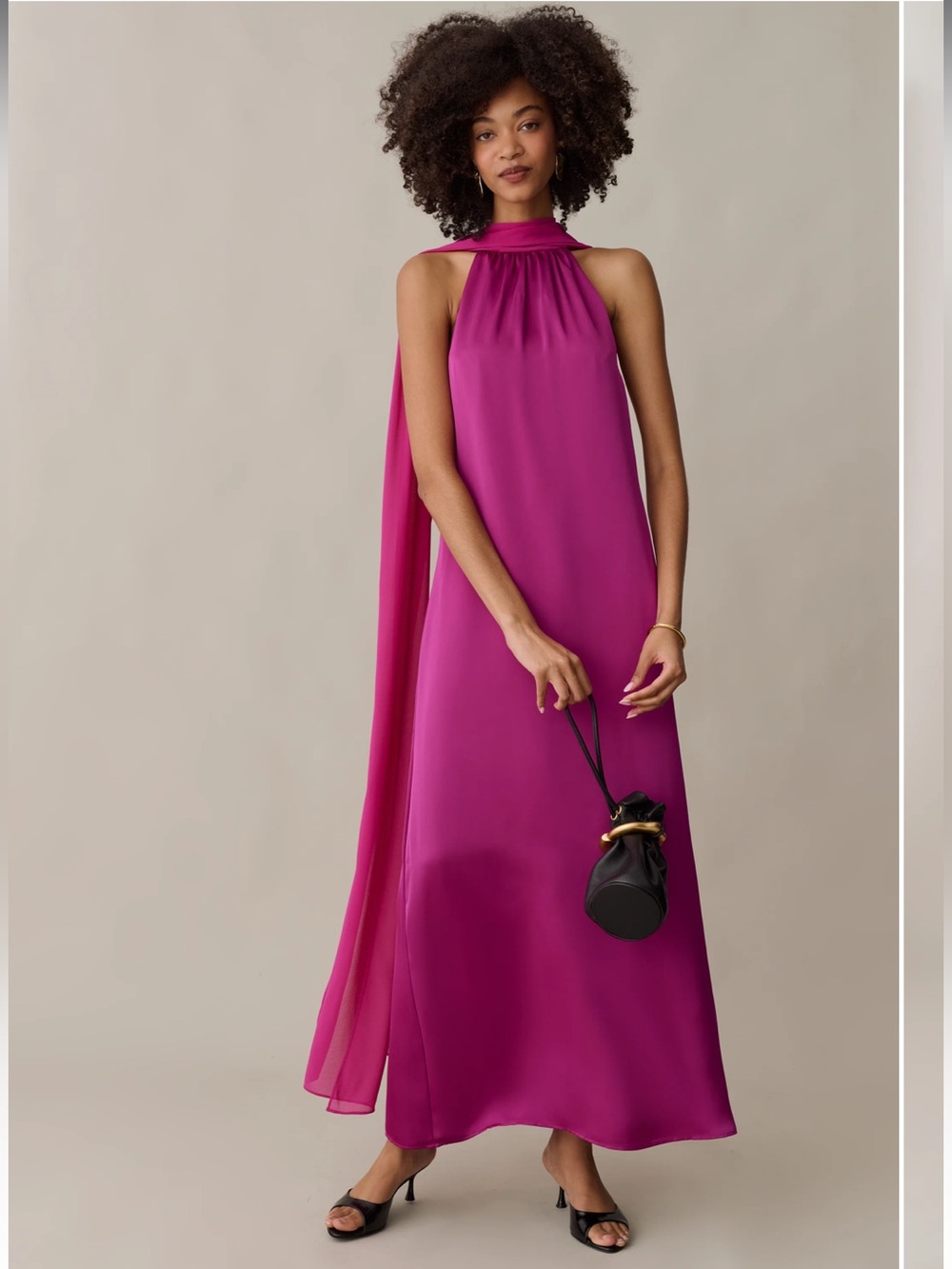 NWT O.P.T Alessia Elegant  Orchid Dress Size Medium - Picture 2 of 9